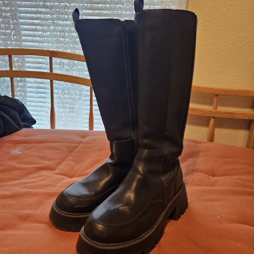 Black Women's Boots Wide Calf